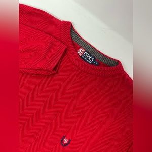 Vintage Chaps Ralph Lauren Men Sweater Sz L Crew Pullover Ribbed Handframed GHQ9